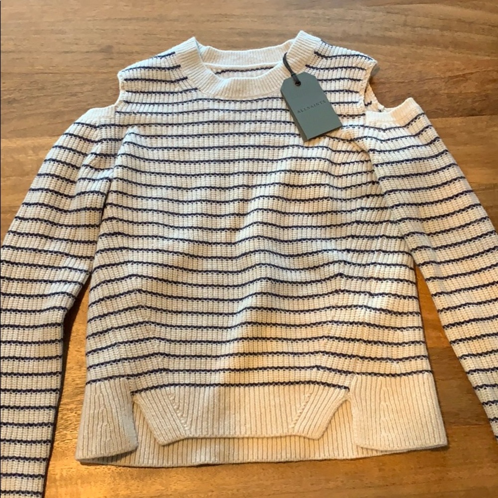 All Saints cutout sweater- NWT